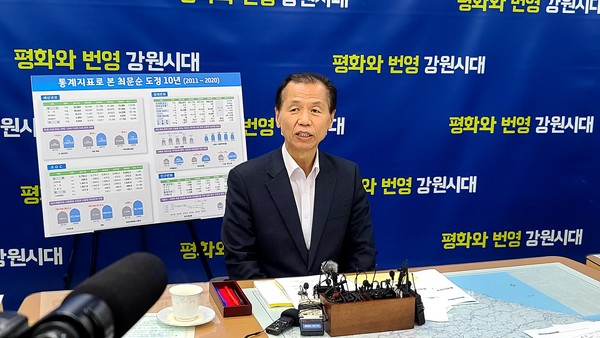 최문순 강원도지사는 27일 취임 10주년을 맞아 도지사 취임 10년 도정 주요성과를 발표하는 자리에서, "2024년 평창청소년 동계올림픽의 남북공동개최를 반드시 성사시켜 분단 극복의 선봉 역할을 할 수 있도록 하겠다."고 밝혔다.