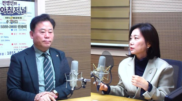 송갑석 더불어민주당 의원, 허은아 국민의힘 의원