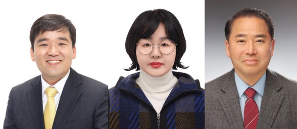 (왼쪽부터) 김성년, 김수진, 김기현 예비후보