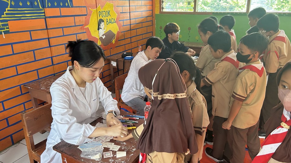 국제협력 선도대학 육성 지원사업 1단계 사업(2022~2023년) 중 대구보건대학교 재학생들의 인도네시아 구강 보건 봉사활동