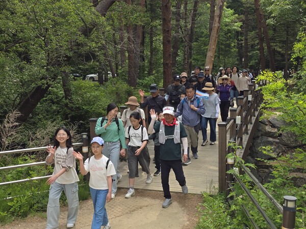 오대산 월정사, 탄소중립 녹색전환 기후위기 극복 천년숲 걷기 / 사진=BBS 최승한 기자