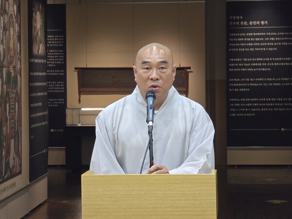 월정사성보박물관, ‘사명당 유정 대선사, 선필로 만나다’ 특별전 개막