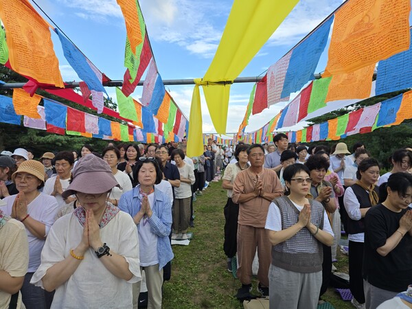 오대산 적멸보궁서 열린 ‘70년 만의 보살계 수계산림법회’ / 사진=BBS 최승한기자