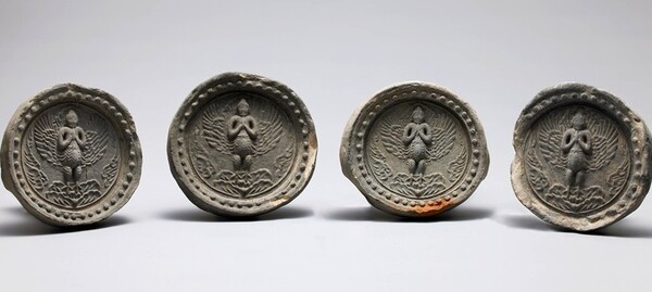 삼척 흥전리 절터 출토 '가릉빈가 무늬 수막새'/사진제공=국립춘천박물관