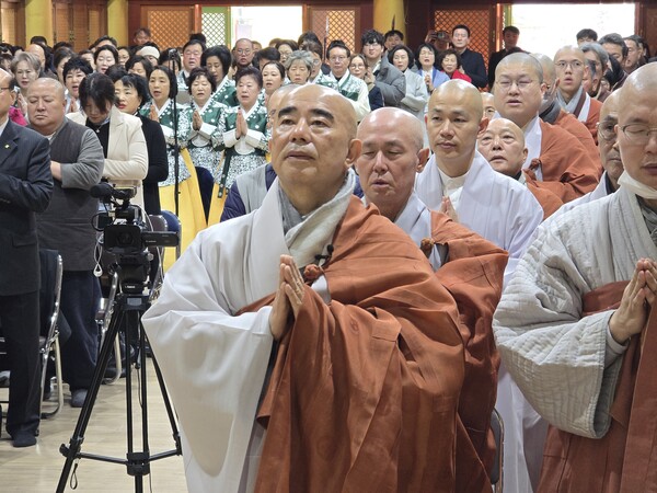 오대산 월정사 신년하례법회 “명상치유 성지·AI 종무 전환 원년 다짐” / 사진=BBS 최승한 기자
