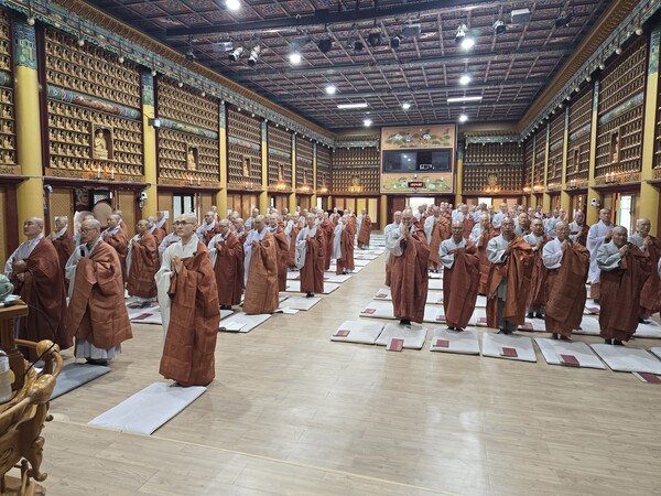 오대산 월정사, 병오년 하안거 포살..수행 점검