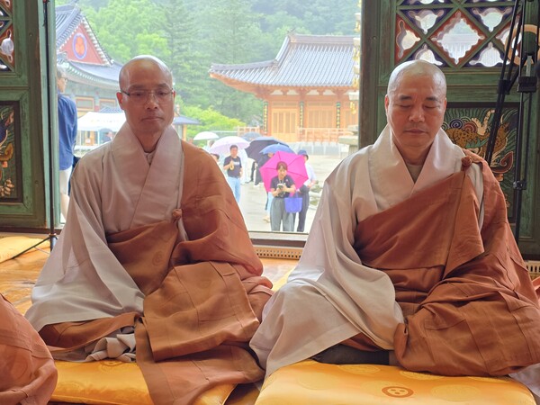 월정사, 만화당 희찬 대선사 탄신 104주년 다례재 / 사진=BBS 최승한 기자